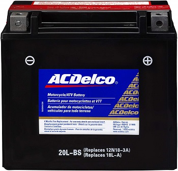 ACDelco ATX20LBS Specialty AGM Powersports JIS 20L-BS Battery