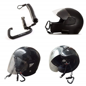 BigPantha Motorcycle Helmet Lock & Cable Carabiner