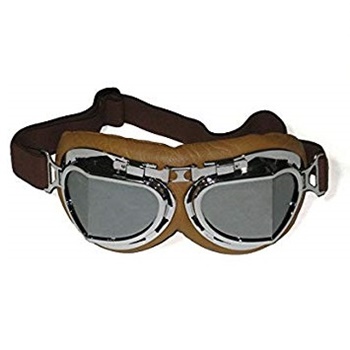 CRG Sports Vintage Aviator Pilot Style Motorcycle Cruiser Scooter Goggles