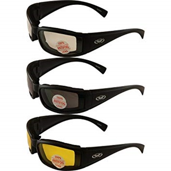 Global Vision Eyewear Set of 3 Motorcycle Glasses Sunglasses