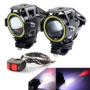 LEDUR Motorcycle Headlight Led U7 DRL Fog Driving Running Light