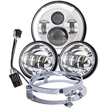 LX-Light Dot Approved 7inch LED Headlight with Passing Lamps