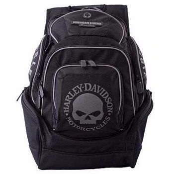 Harley-Davidson Men's Skull Backpack BP1924S-BLACK